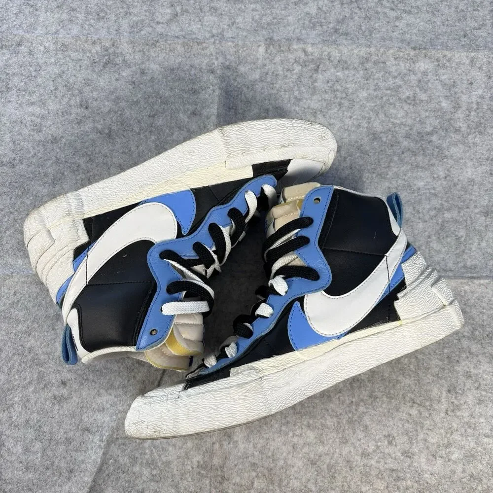 BV0072-001 - Mens 6.5 / Womens 8 - Nike x Sacai Blazer Mid Black Blue Sneakers